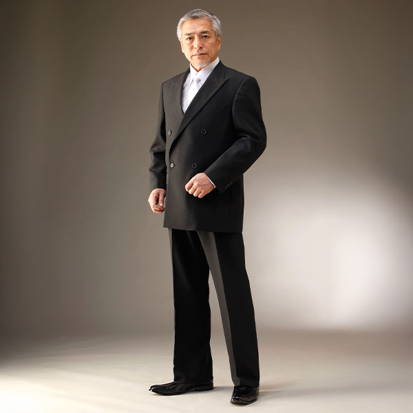 フランコ・コレツィオーニ 紳士礼装フォーマルスーツ 上下2点セット ダブル（ジャケット×1着、パンツ×1着）