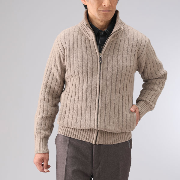 ピエルッチ フルジップセーター2色組 AS-0765 1セット(2枚:2色×各1枚)