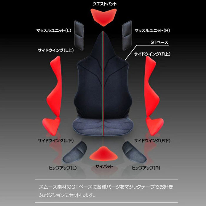 Mission Praise AMAZING GT Protect ドライブ専用高機能サポートクッション 1個