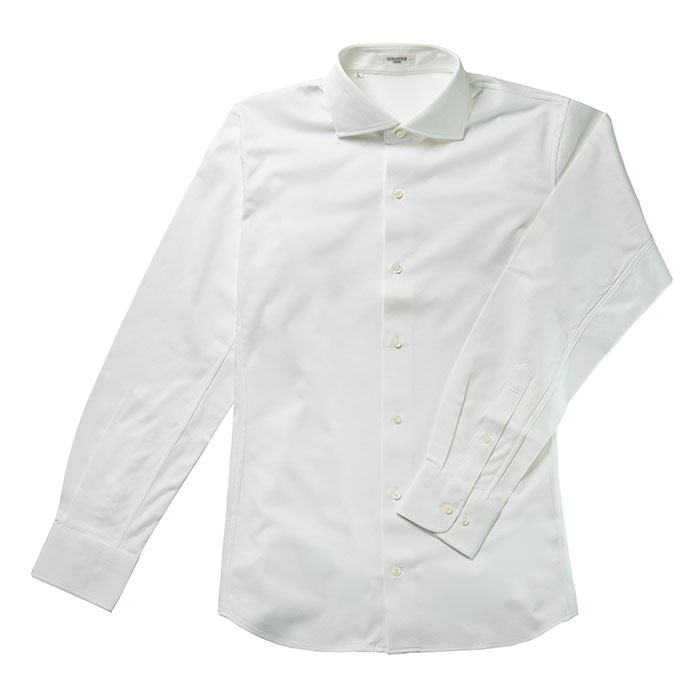 丸和繊維工業 INDUSTYLE TOKYO ツイル ワイドカラーシャツ レギュラーフィット 長袖 1枚