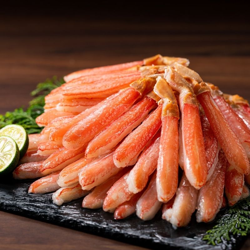 北海道産 お刺身でも食べられる 生大ずわいがに脚ポーション 500g（20〜25本）