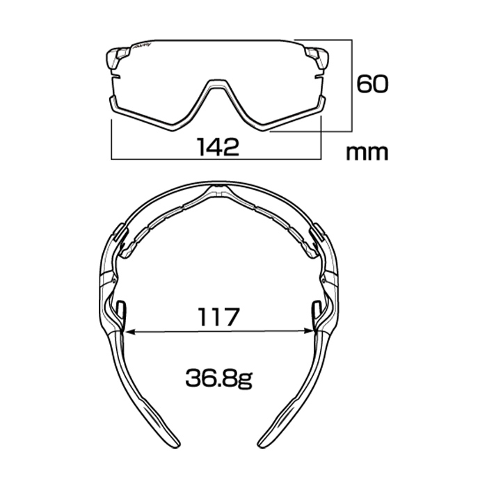 ジゴスペック AirFly（エアフライ） 鼻で掛けない自転車専用調光サングラス VITESSE ヴィテス AF-306RE 1個