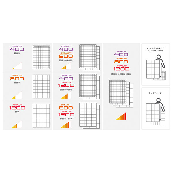 PRIMALOFT プリマロフト400 ハーフケット PL-PLK4024H 1枚