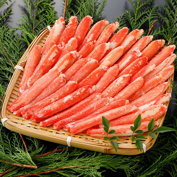 ロイヤルグリーンランドジャパン 本ズワイガニ 脚Lサイズ むき身 ボイル 冷凍 1.2kg 1.2kg（80本入）：300g（20本入）×4パック