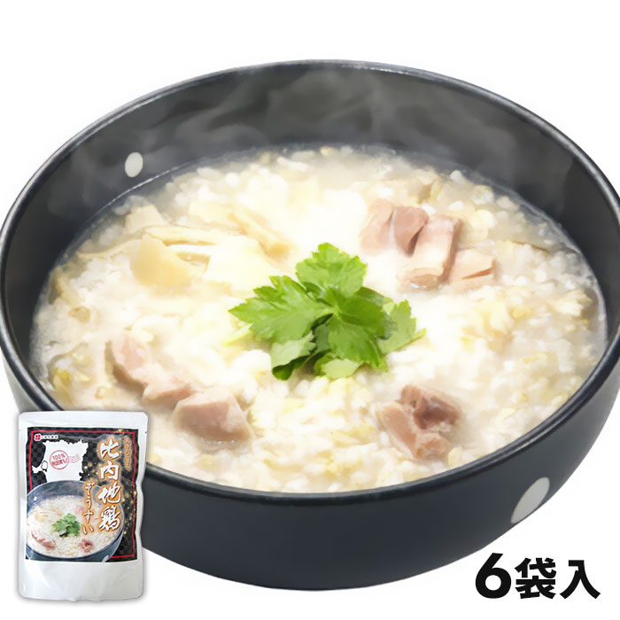 こまち食品 秋田県産あきたこまち・比内地鶏使用 比内地鶏ぞうすい 6袋 1セット：6袋