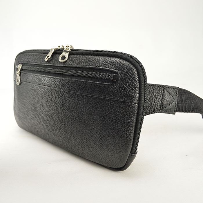 平野 サドル 姫路製牛革ウエストポーチ 日本製 25966-01 1個