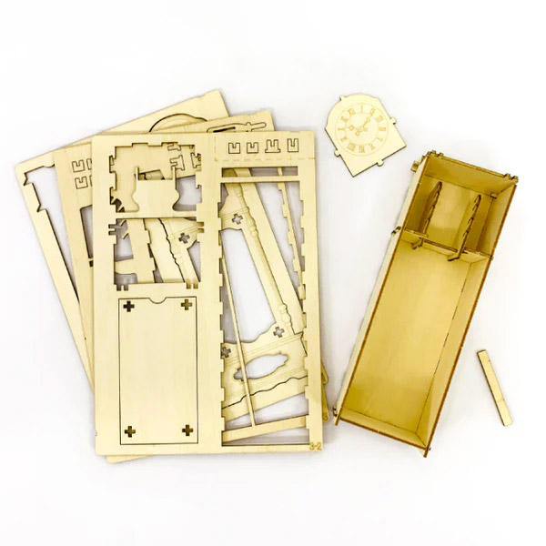 多組 Wooden Art ki-gu-mi 古時計 ウォッチケース 1セット