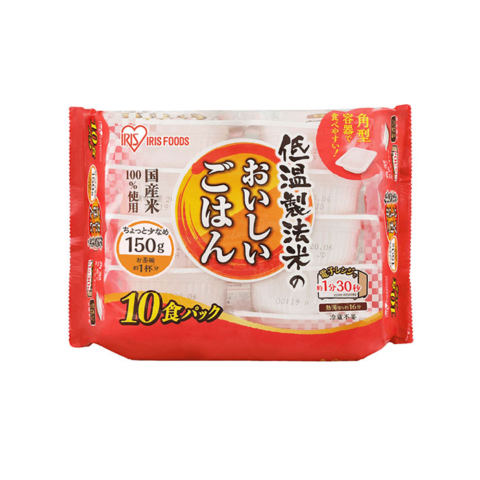 アイリスフーズ 低温製法米のおいしいごはん国産米100％ 150g×40食 1セット（150g×10p×4セット）