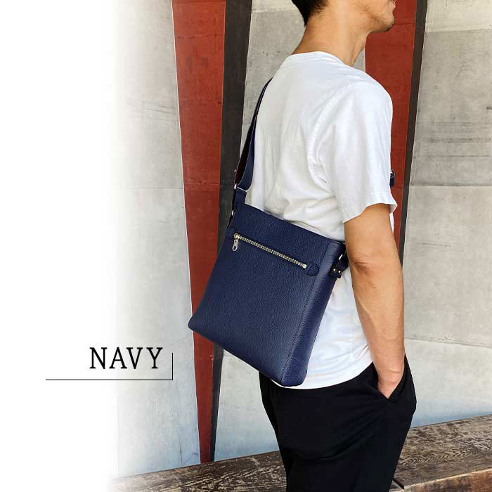 平野 サドル 姫路製牛革 上質縦型ショルダーバッグ 日本製 16473 1個