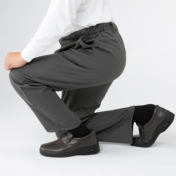 日本製あったか発熱チェック柄パンツ2色組 31272 1セット(2枚:2色×各1枚)