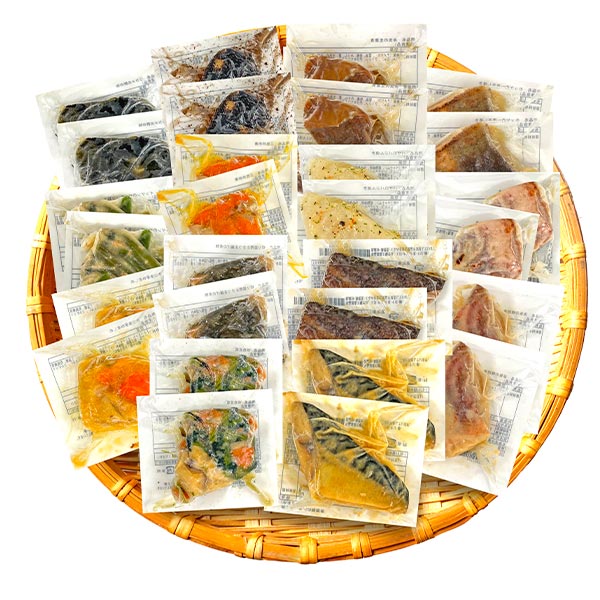 ベルーナ 管理栄養士監修 お魚とお野菜の惣菜セット 28食 1セット：お魚14種、お野菜14種 計28食