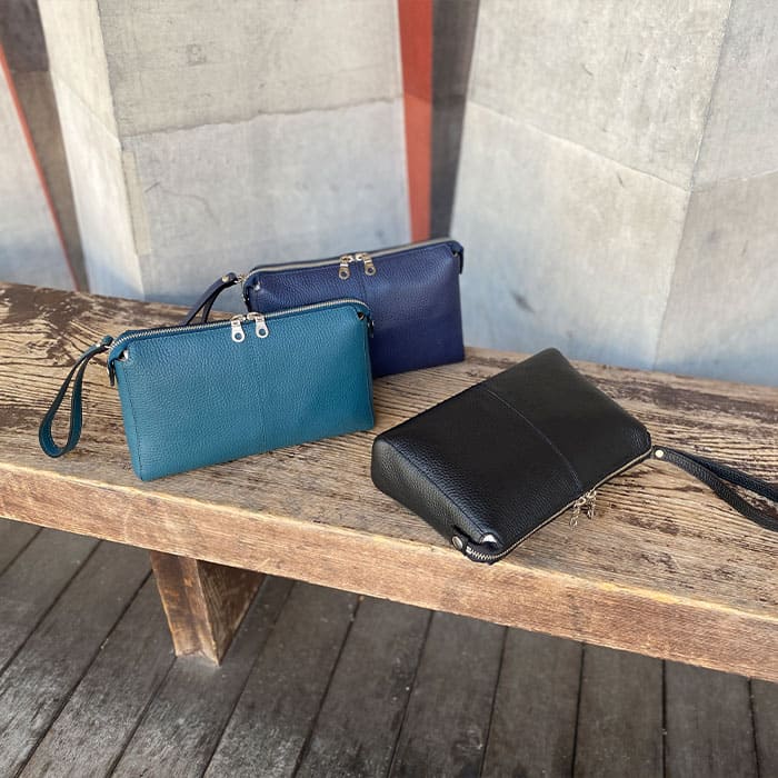 平野 サドル 姫路製牛革クラッチバッグ 日本製 25958 1個