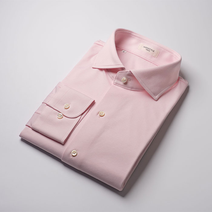 丸和繊維工業 INDUSTYLE TOKYO ツイル ワイドカラーシャツ リラックスフィット 長袖 1枚