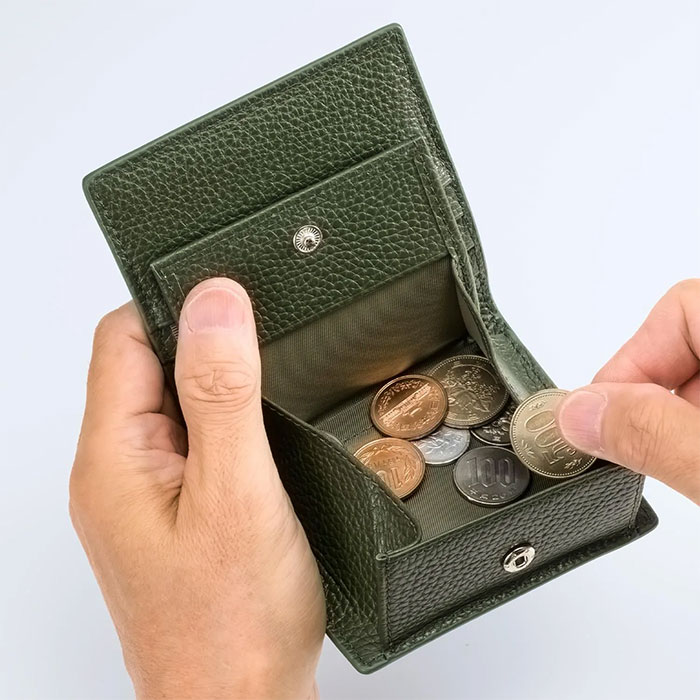 ミラグロ piatto イタリアンシュリンクレザー・薄型コンパクト財布 CA-SP-669 1個