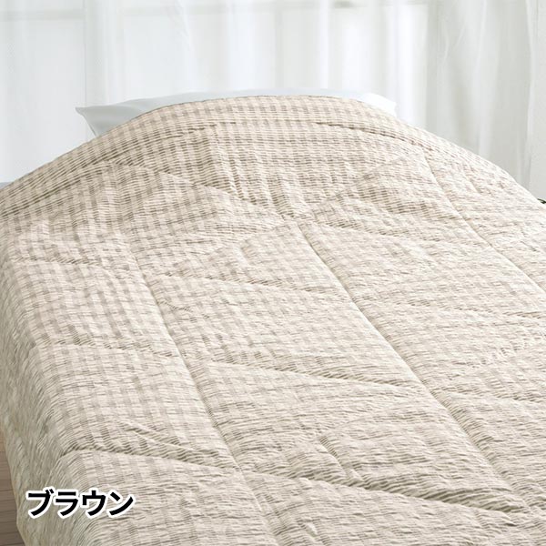 【アウトレット】ロマンス小杉 きぎの暮らし 葦入り肌掛けふとん サッカー地 5410-6230 1枚