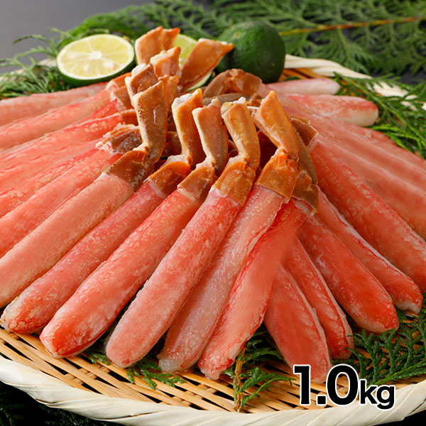 ロイヤルグリーンランドジャパン 生ズワイガニ 脚Lサイズ 棒肉ポーション 冷凍1.0kg 1.0kg（50本入）：500g（25本入）×2パック