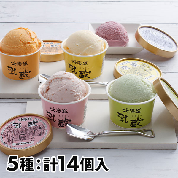 「乳蔵」北海道アイスクリーム 5種 14個入 1セット：5種（計14個入）