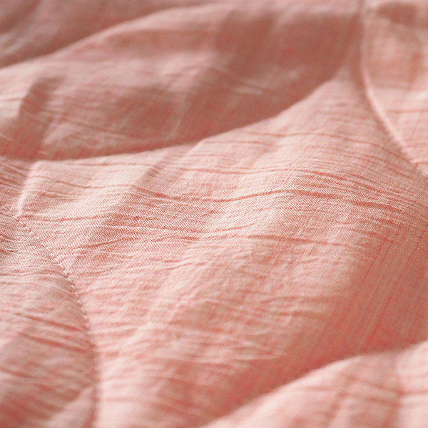 【アウトレット】丸三綿業 和柄文様 本麻夏掛けふとん 七宝 シングルロング SAH1644b 1枚