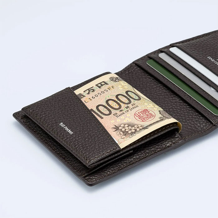 ミラグロ piatto イタリアンシュリンクレザー・薄型コンパクト財布 CA-SP-669 1個