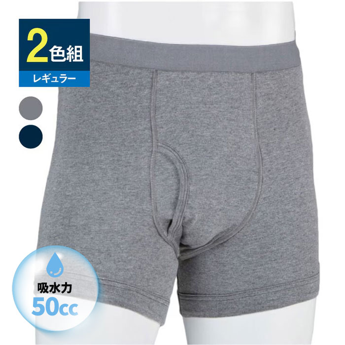 NEWさわやか安心ボクサーパンツ お試し2色組 1箱（2色入）