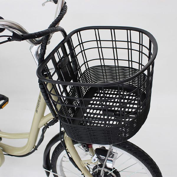 ミムゴ ACTIVE PLUS 【組立納品/前後カゴカバー付き】ノーパンク電動アシスト三輪自転車 20インチ MG-TRM20APN 1台