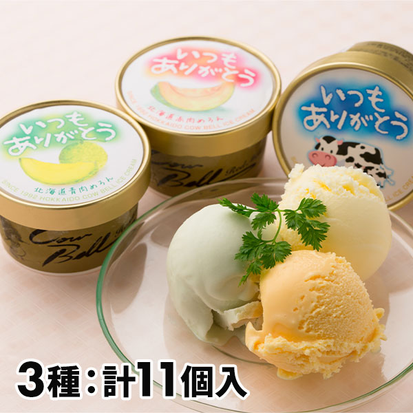 カウベル大樹 いつもありがとう北海道アイスセット 3種セット11個入 1セット：3種（計11個入）