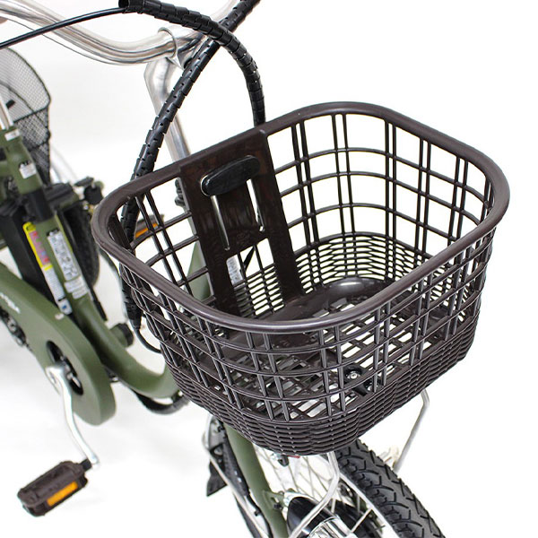 ミムゴ e-parton PLUS 【前後カゴカバー付き】ノーパンク 電動アシスト三輪自転車 ロータイプ 18インチ BEPN18PN 1台