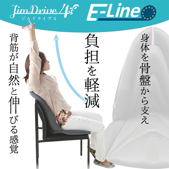 Mission Praise ジムドライブ4 E-ラインオフィス用高機能サポートクッション 1個