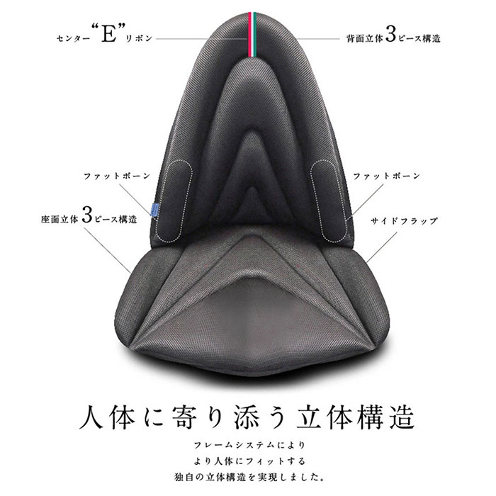 Mission Praise ジムドライブ4 E-ラインオフィス用高機能サポートクッション 1個