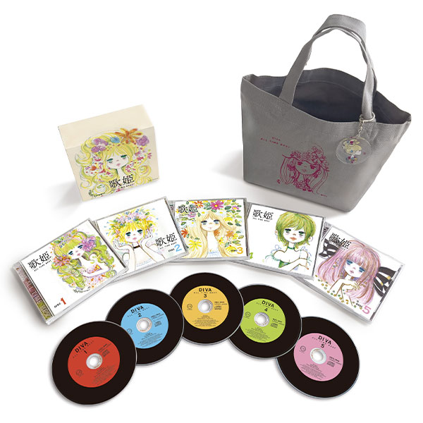 ソニーミュージック 【CD】歌姫 ALL TIME BEST 水森亜土イラスト トートバッグ＋アクキー付き 1セット：5枚組