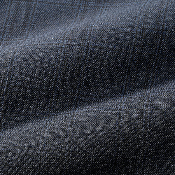 HUNTINGTON CLUB アジャスター付チェック柄ノータックスラックス 310-5101 1着