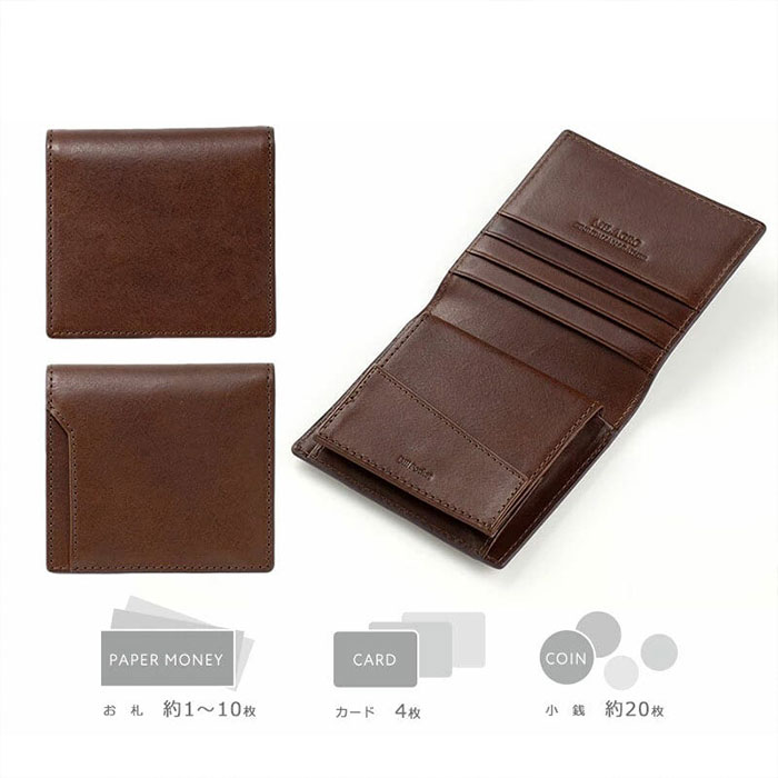 ミラグロ piatto イタリアンレザー・薄型財布 CA-MB-669 1個