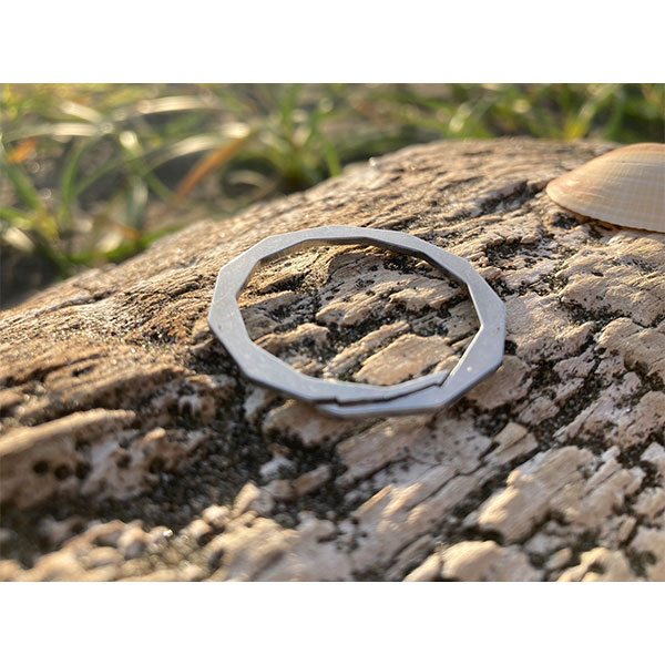 イマースジャパン 爪を傷めない 新感覚キーリング 11角型 4個入 1セット：4個入