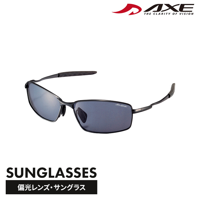 アックス AXE（アックス） 偏光 メタルサングラス ガンメタル ASP-109 1個