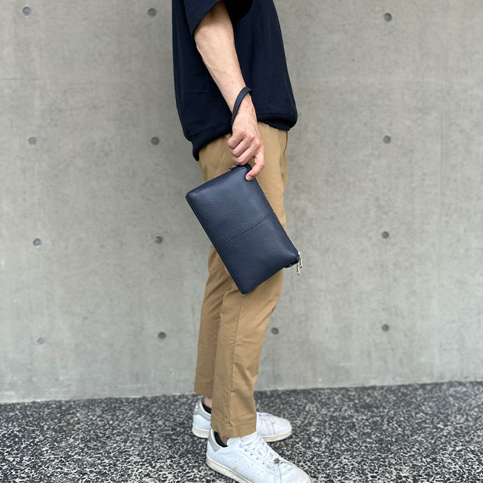 平野 サドル 姫路製牛革クラッチバッグ 日本製 25958 1個