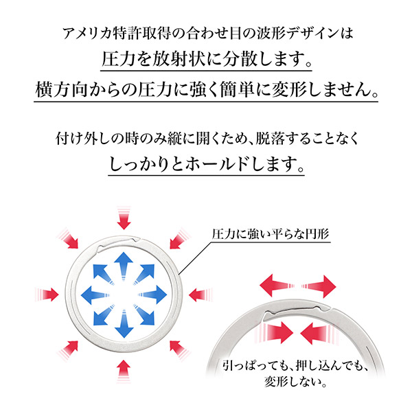 イマースジャパン 爪を傷めない 新感覚キーリング 11角型 2個入 1セット：2個入