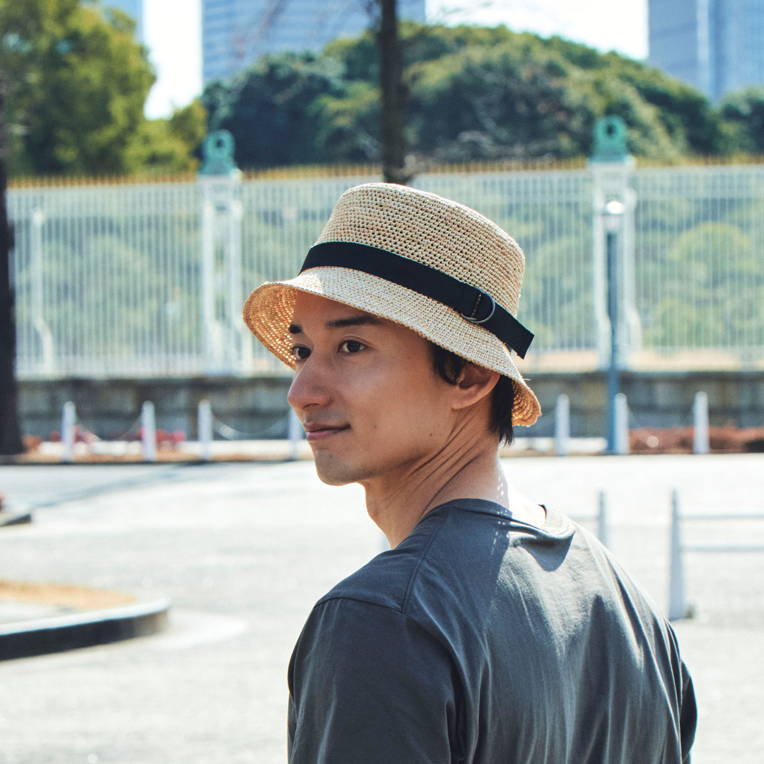 田中帽子店 Corta（コルタ） ラフィア バケットハット UK-H129 1個