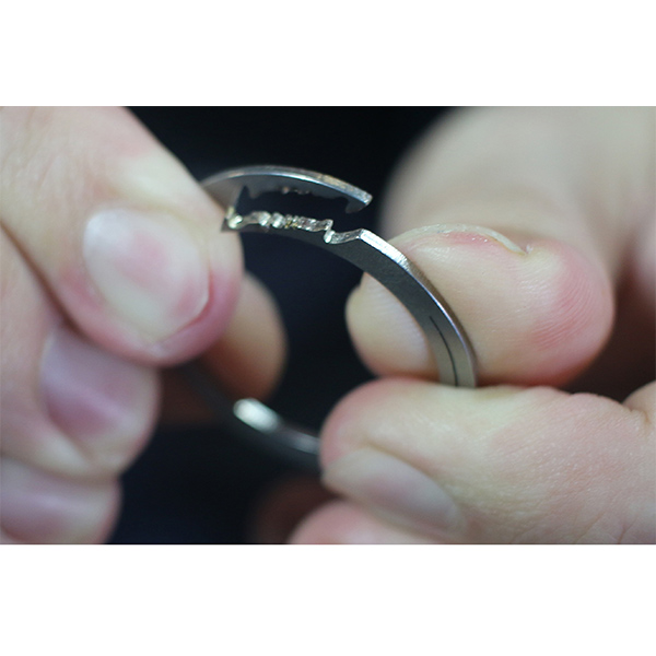 イマースジャパン 爪を傷めない 新感覚キーリング 円環 4個入 1セット：4個入