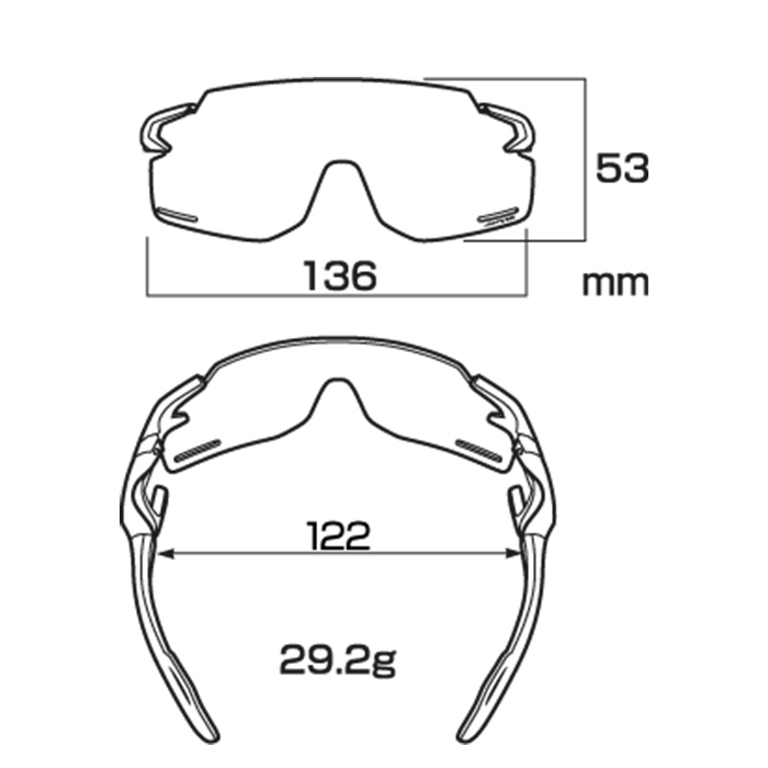 ジゴスペック AirFly（エアフライ） 鼻で掛けない自転車用サングラス　夜間運転用レンズ装着モデル AF-301BK 1個