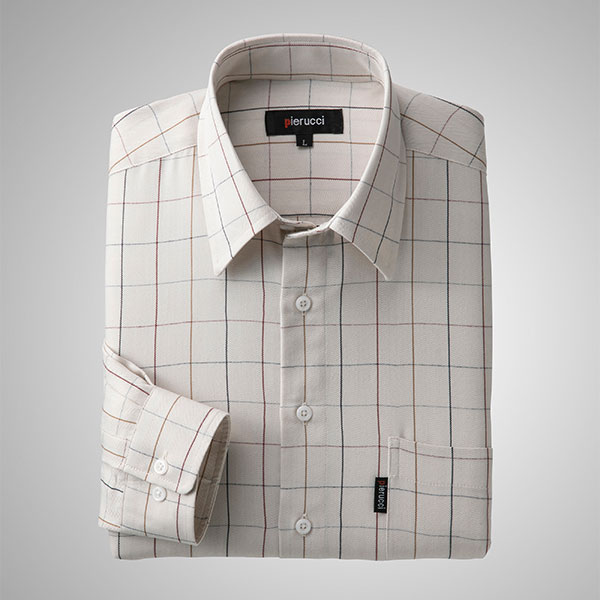 ピエルッチ ウインドーペン柄シャツ2色組 GV-069 1セット(2枚:2色×各1枚)