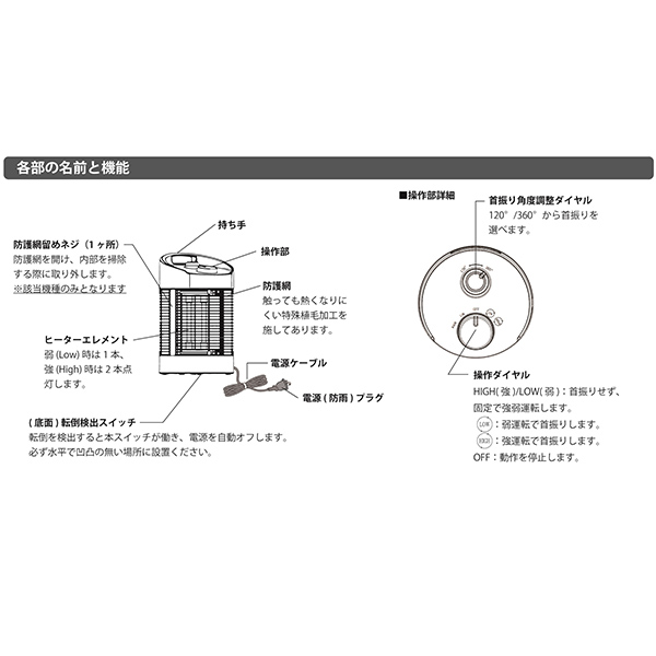 コンフォー クレスター 防水ラウンドヒーター HEAT-Z-061B 1台