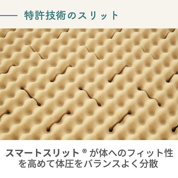 nishikawa 西川 SUYARA スヤラ Dots ドッツ トッパータイプ　セミダブル HD15180600 1枚
