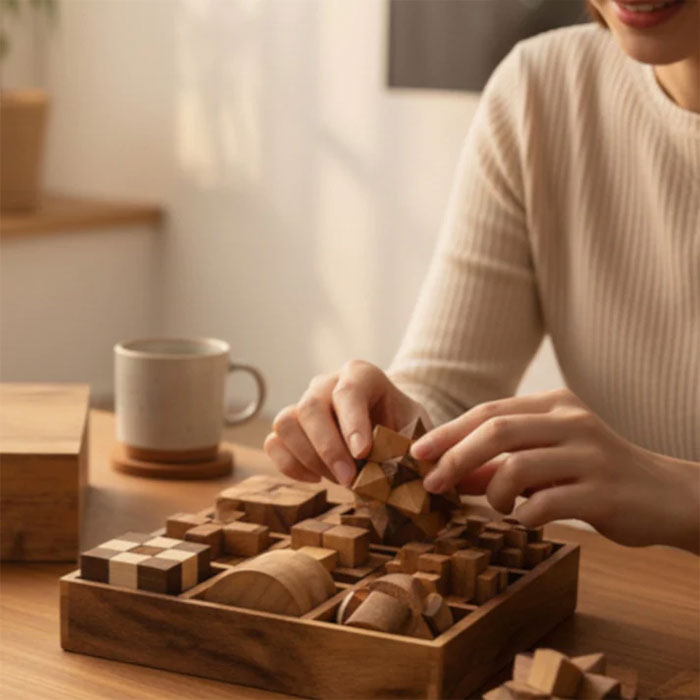 Rocks Motion ロックスモーション 12ウッドパズルセット RM-wp12 1セット（12個入り）