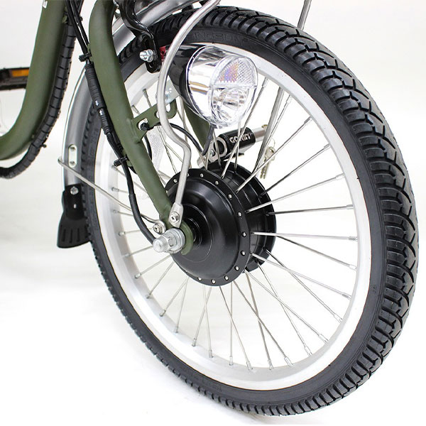 ミムゴ e-parton PLUS 【組立納品/前後カゴカバー付き】ノーパンク 電動アシスト三輪自転車 ロータイプ 18インチ BEPN18PN 1台