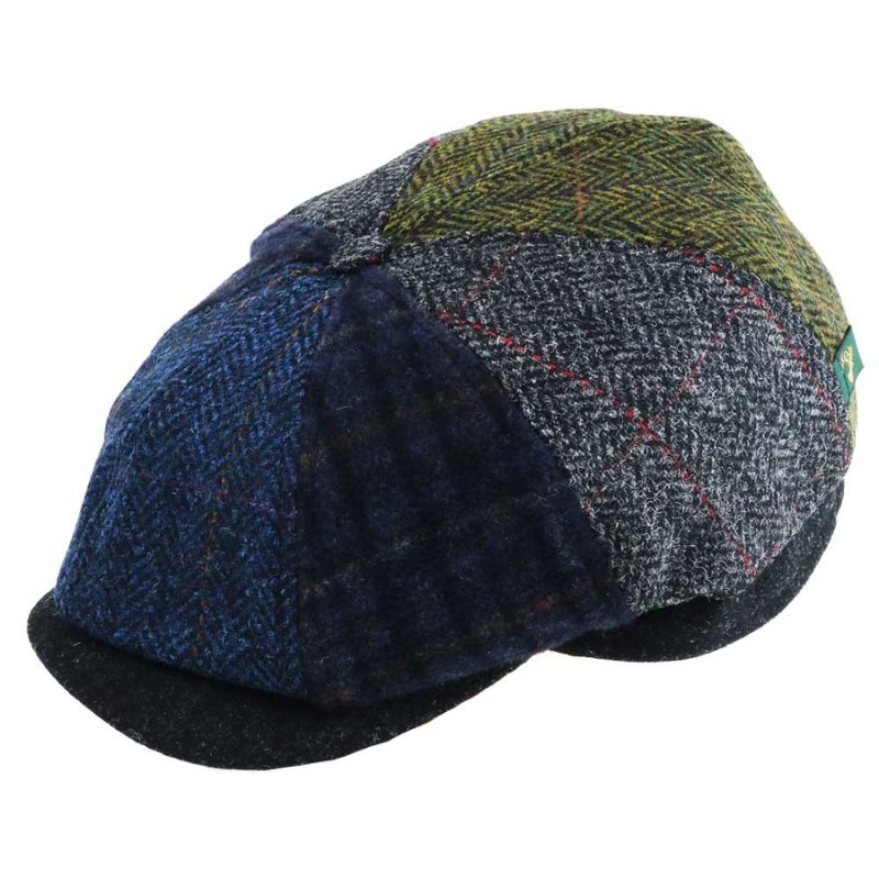 Mucros Weavers マクロス ウィーバーズ アイルランド ドライビングキャップ パッチワーク 1個