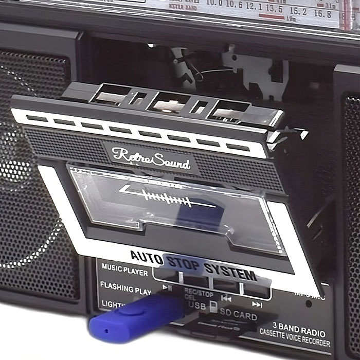 クマザキエイム 多機能レトロラジカセ 1台