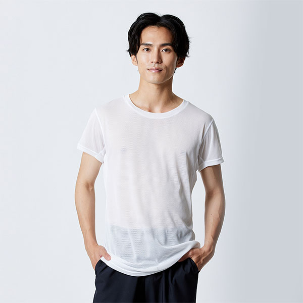 ミズノ カルエアーアンダークルーネック半袖シャツ C2JAB111 1枚