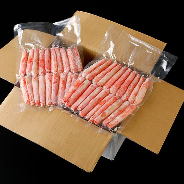ロイヤルグリーンランドジャパン 本ズワイガニ 脚Lサイズ むき身 ボイル 冷凍 1.2kg 1.2kg（80本入）：300g（20本入）×4パック