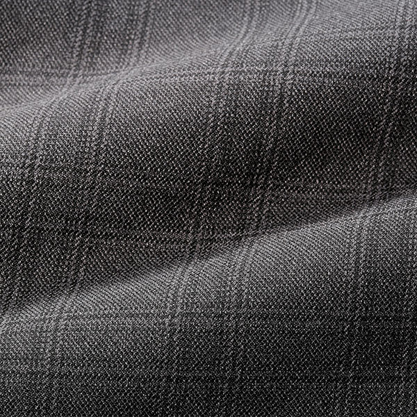 HUNTINGTON CLUB アジャスター付チェック柄ノータックスラックス 310-5101 1着