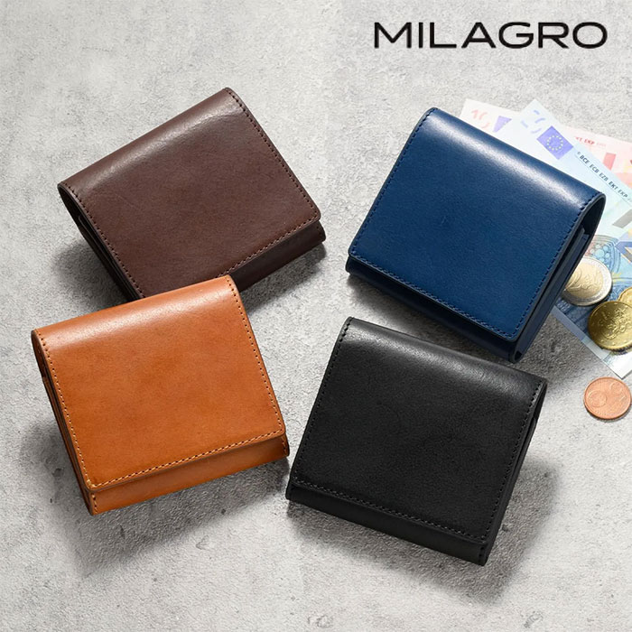 ミラグロ piatto イタリアンレザー・コンパクトウォレット CA-MB-679 1個